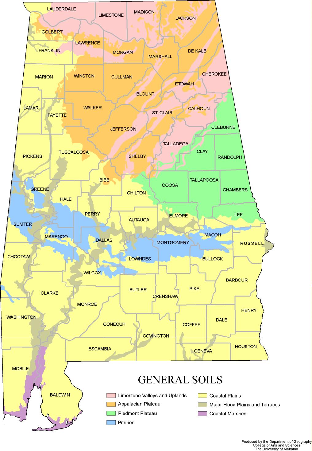 United States Map Alabama