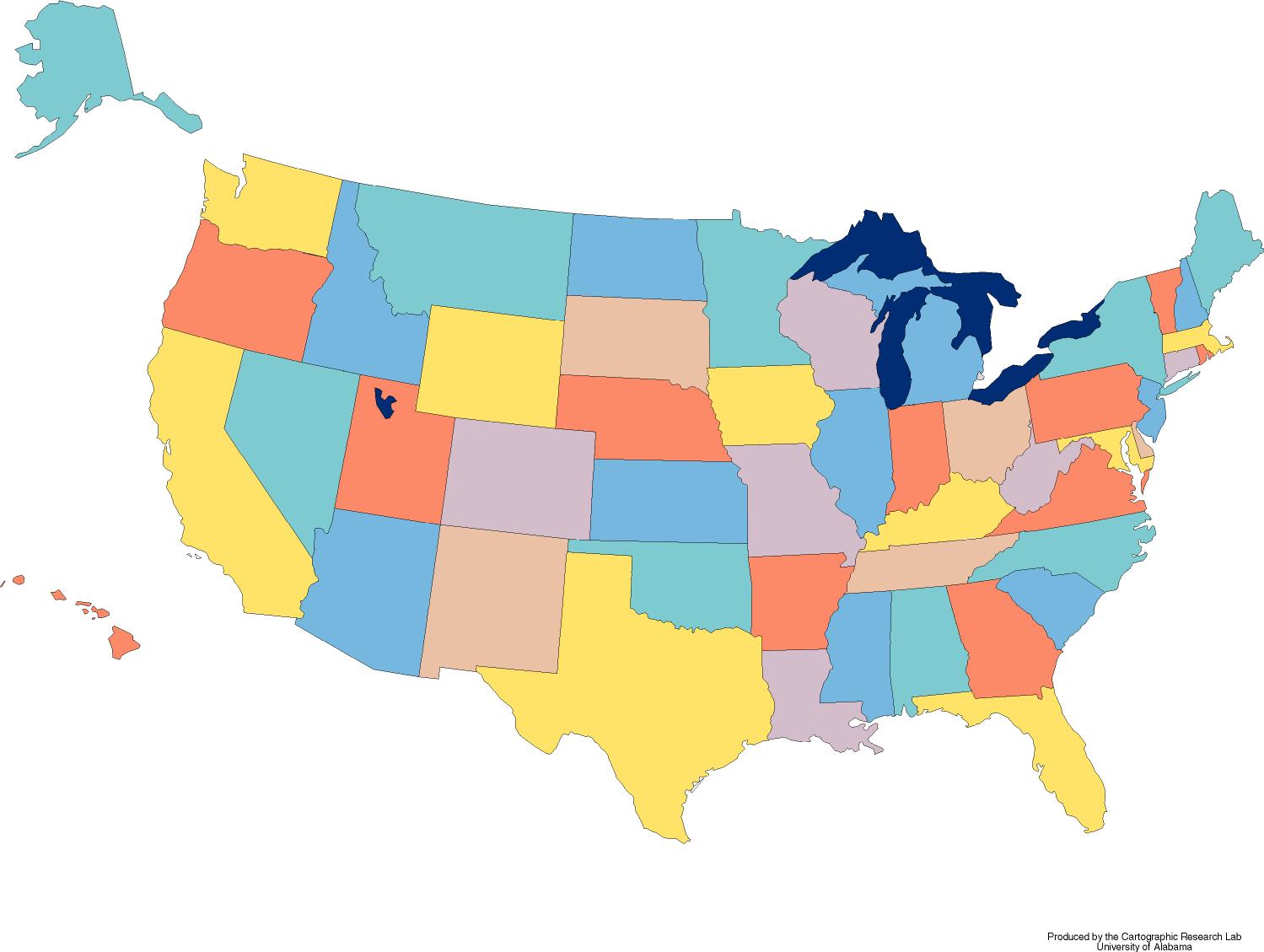 United States Map Hawaii