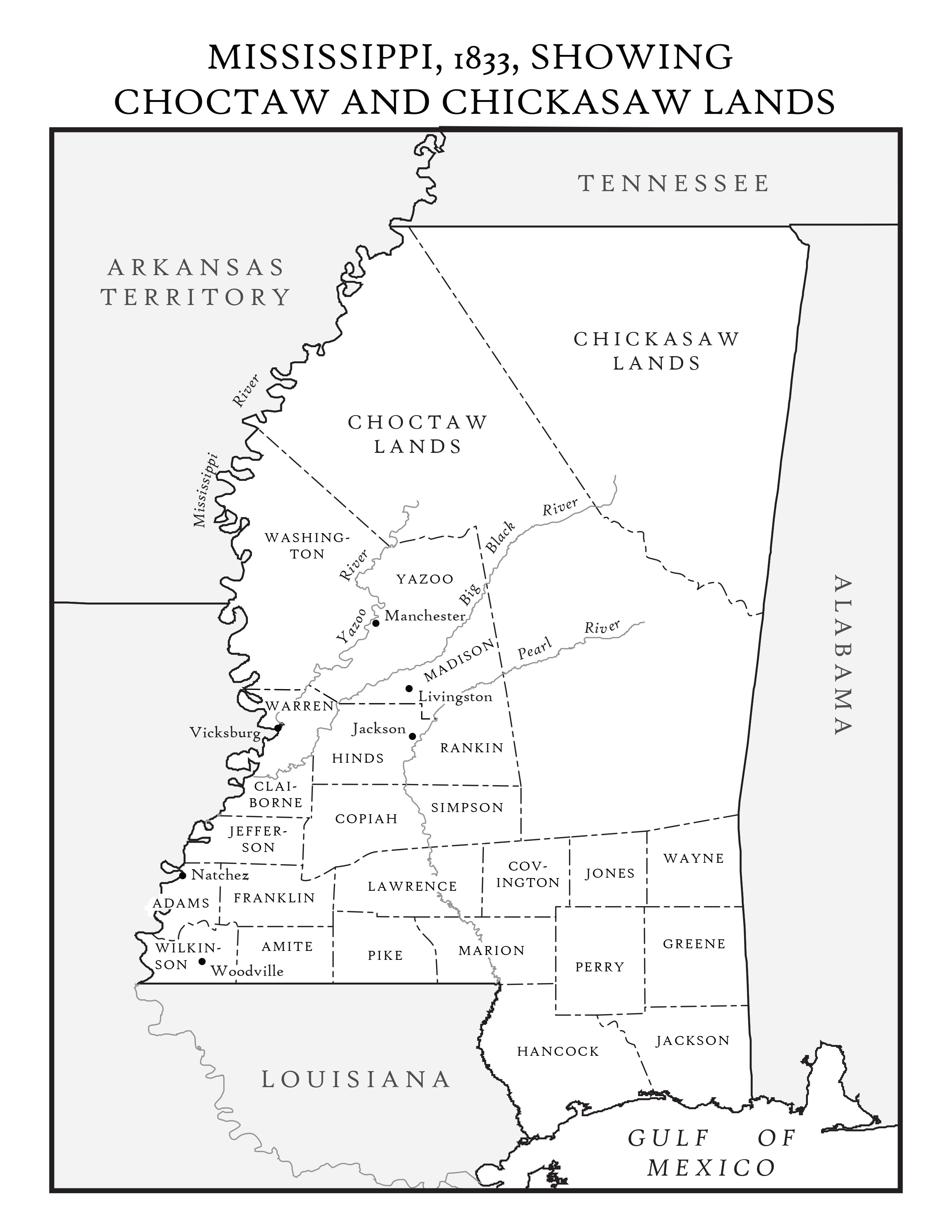 US CONFEDERATE STATES 1862 MS MAP CHICKASAW CHOCTAW CLAIBORNE COUNTY history BIG