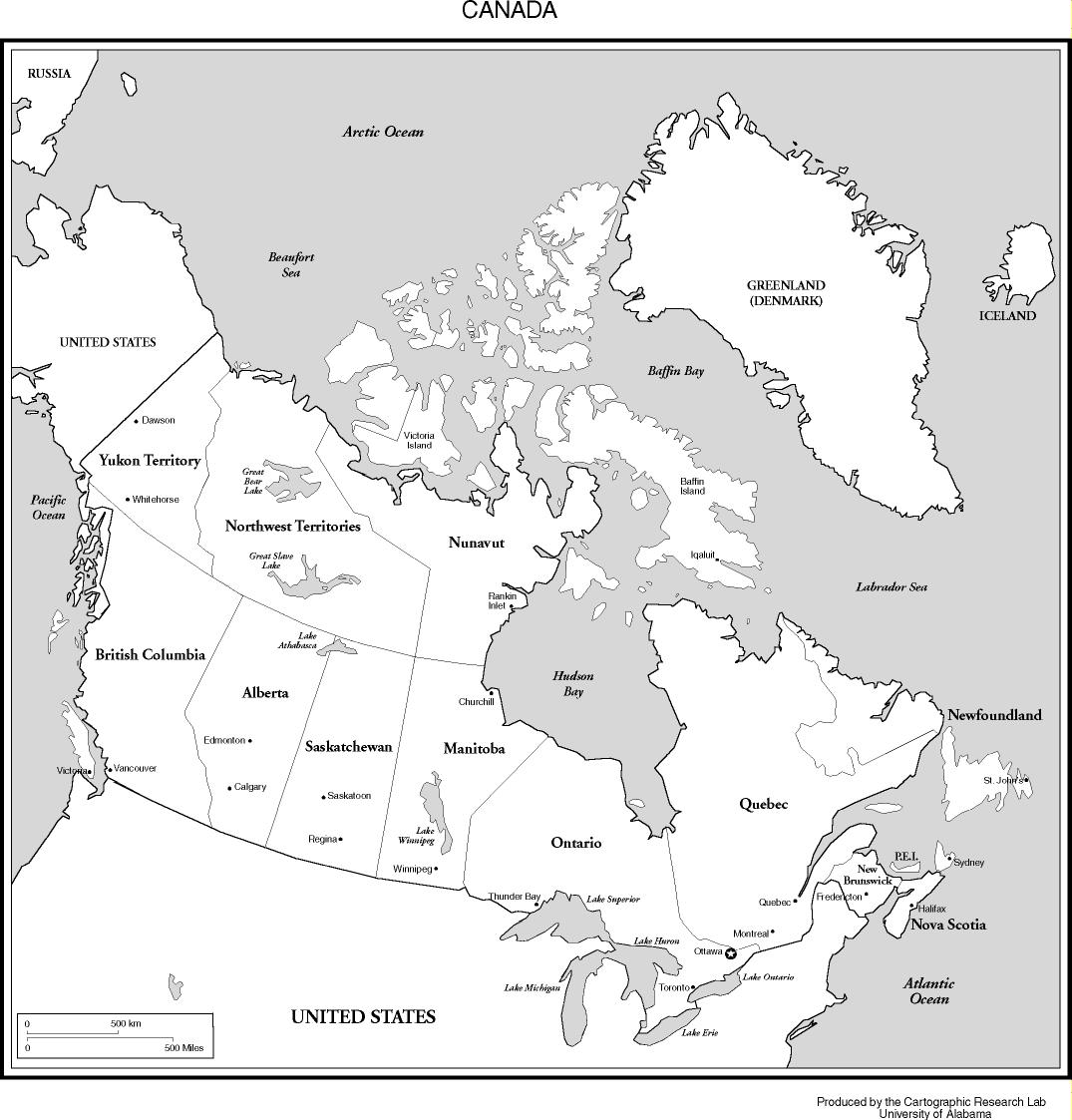 Canada+map+with+cities+and+capitals