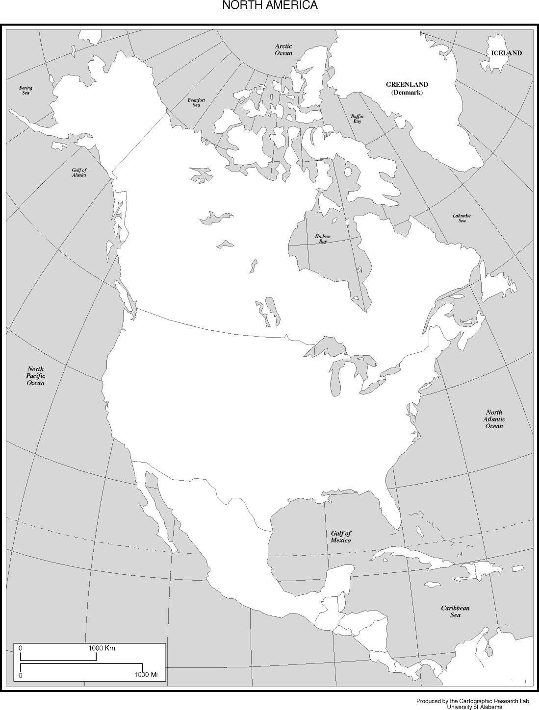 North America Map Black And White Stock Photos Images Alamy
