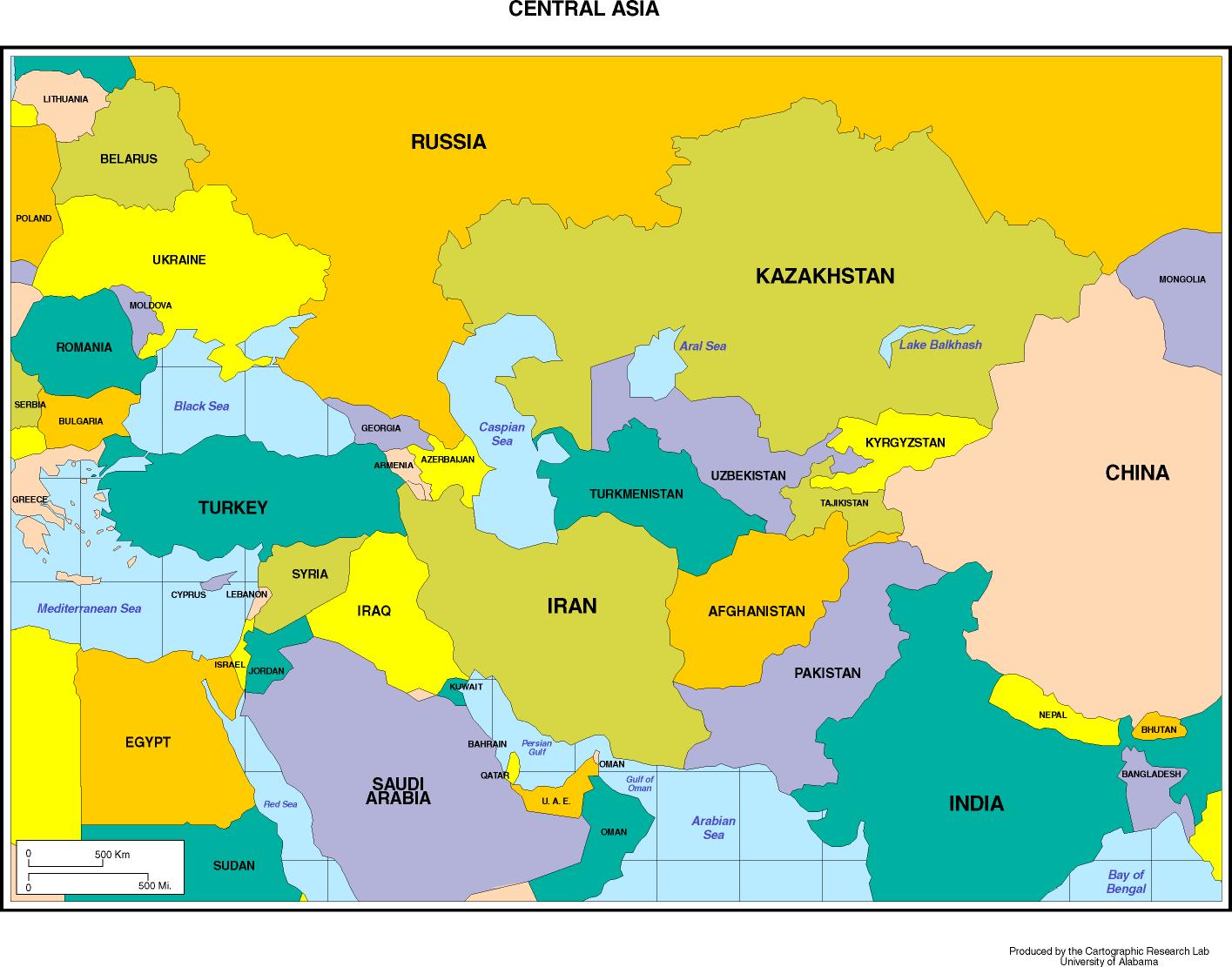 Asian Countries Maps 78