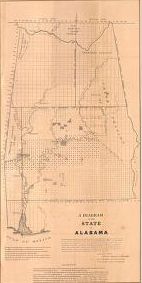 1841 AL ALABAMA Map WILCOX WINSTON COUNTY Abernant Alabaster Albertville HISTORY 