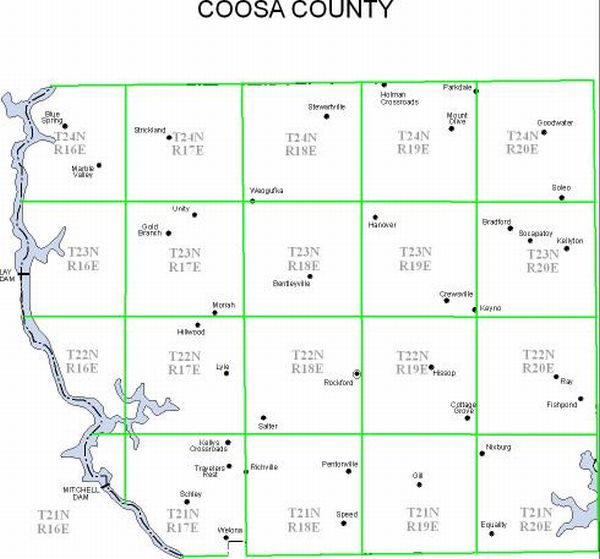 Coosa County Alabama Gis Maps Property Ownership Maps Of Coosa County, 1936