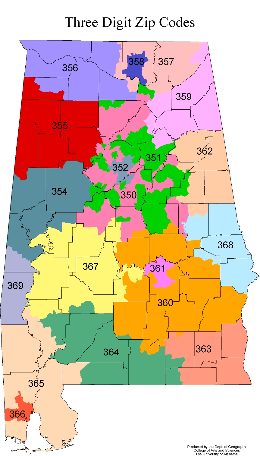 State Map Of Zip Codes - Map of world