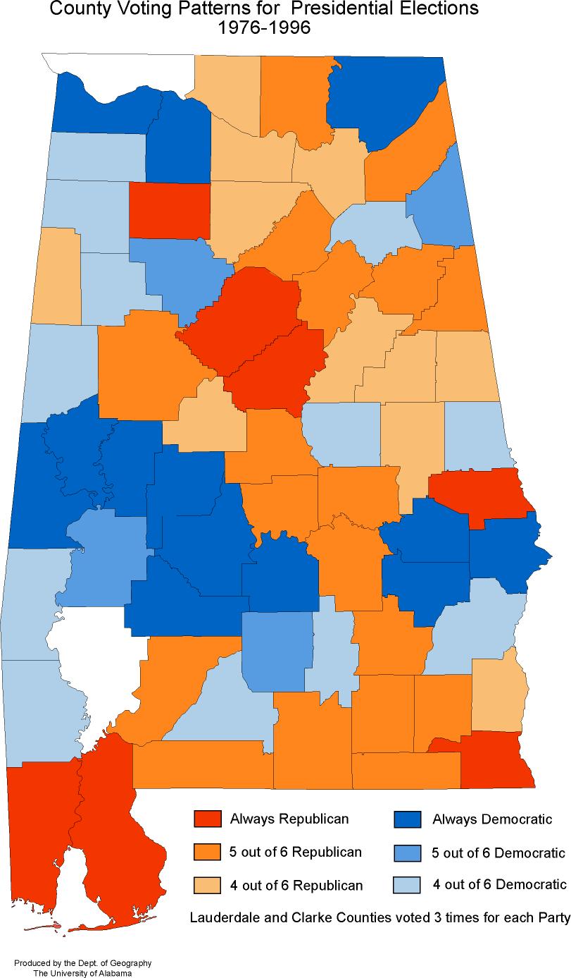 Alabama Maps Politics