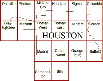 Historical Maps of Alabama - Topographic Quadrangles